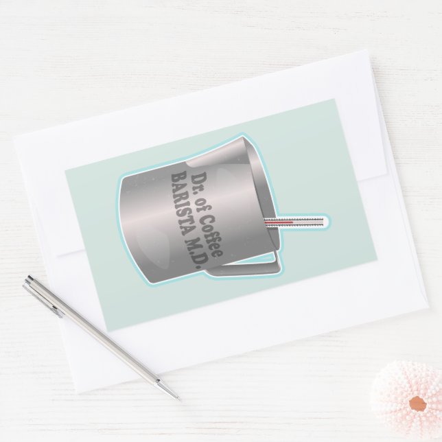 Barista coffee making funny doctor Sticker (Envelope)