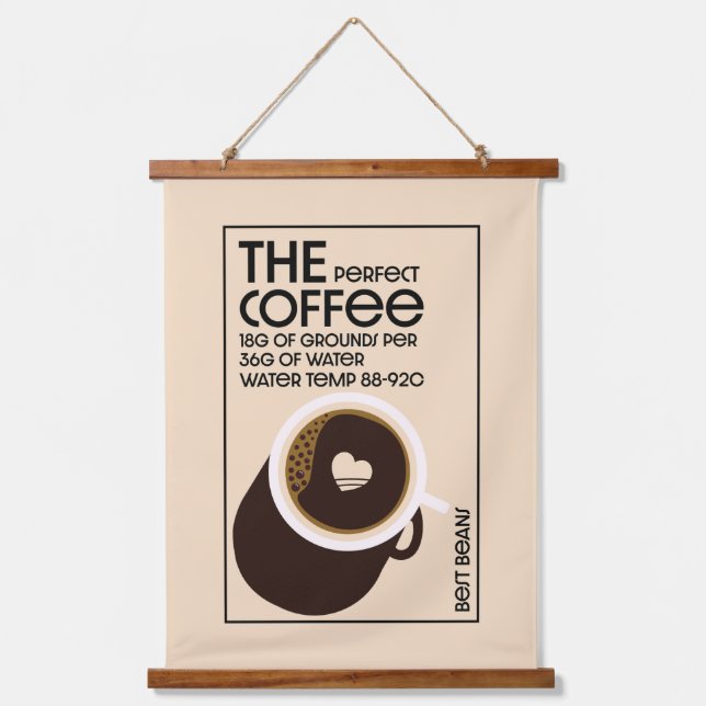 Barista Coffeeshop Hanging Tapestry (Front)