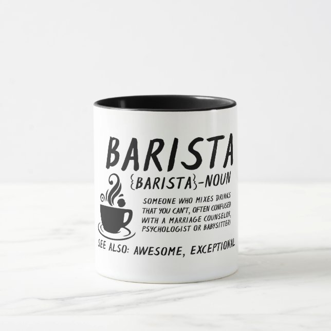 Barista Definition Mug (Center)