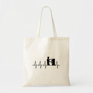 Barista Portafilter Espresso Heartbeat Coffee Bari Tote Bag