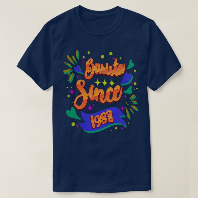Barista Since 1983 Unique Bartender Gift Ideas For T-Shirt (Design Front)
