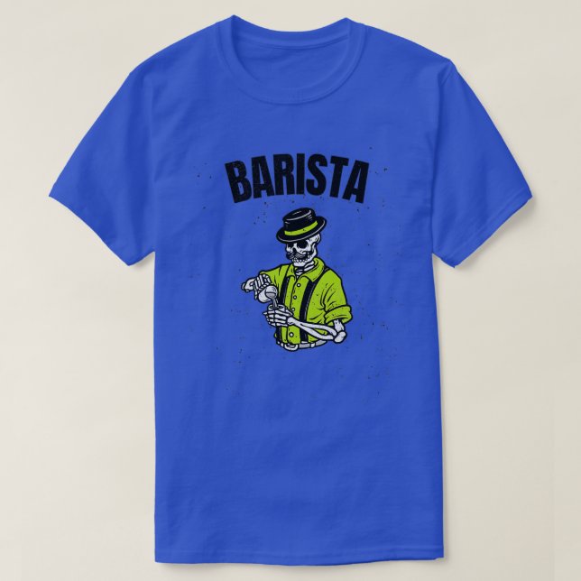 BARISTA STAFF SKELETON 2 T-Shirt (Design Front)