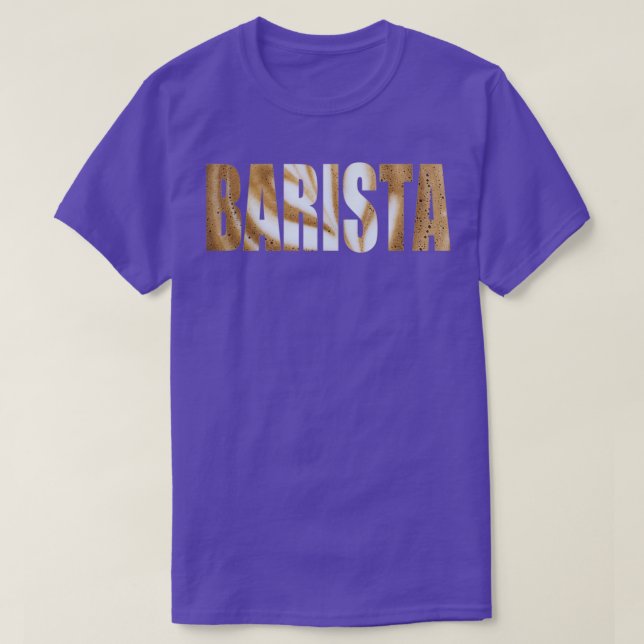 BARISTA TYPOGRAPHY 1 T-Shirt (Design Front)