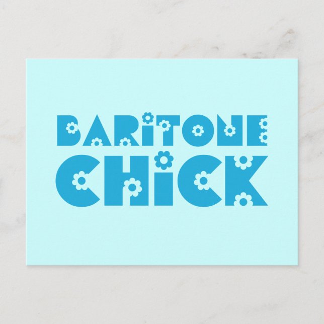 Baritone Chick Postcard (Front)