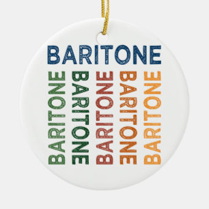 Baritone Colourful Ceramic Ornament
