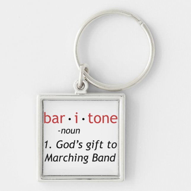 Baritone Definition Keychain (Front)
