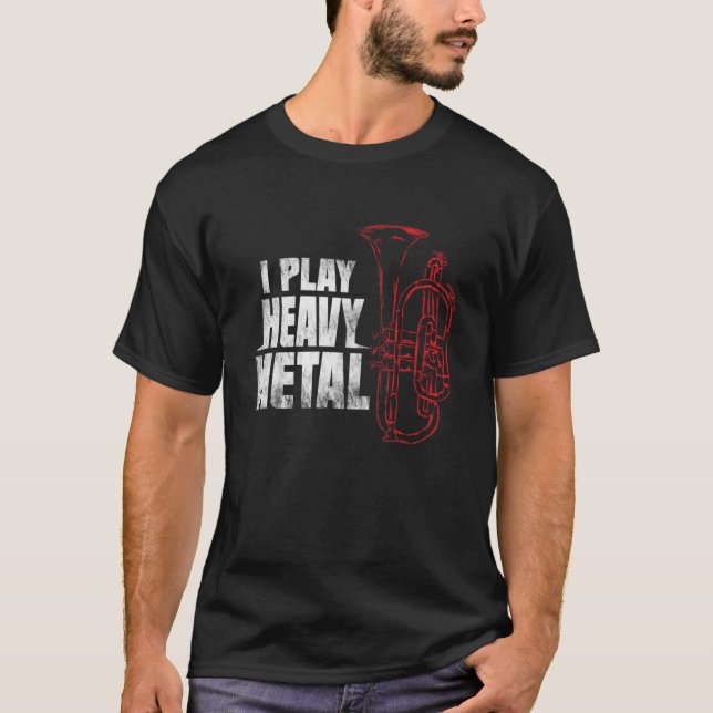 Baritone Euphonium Player Shirt  - Funny Marching  (Front)