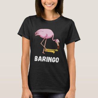 Baritone Flamingo Saxophonist Euphonium Saxophone  T-Shirt