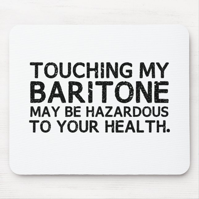Baritone Hazard Mouse Pad (Front)
