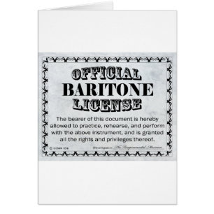 Baritone License