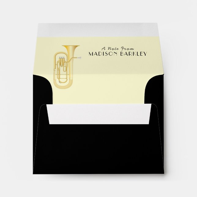 Baritone Musician Band Teacher Envelope (Back (Bottom))