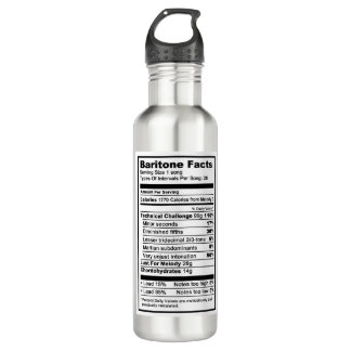 Baritone "Nutrional Information" 710 Ml Water Bottle