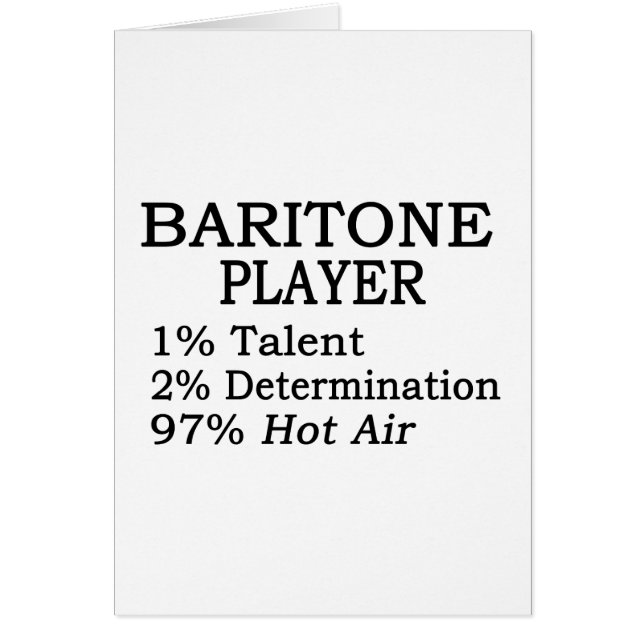 Baritone Player Hot Air (Devant)