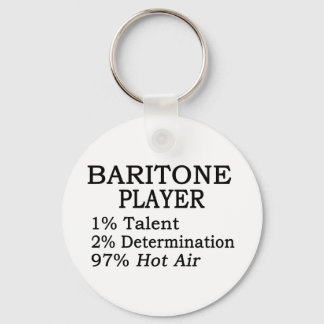 Baritone Player Hot Air Keychain
