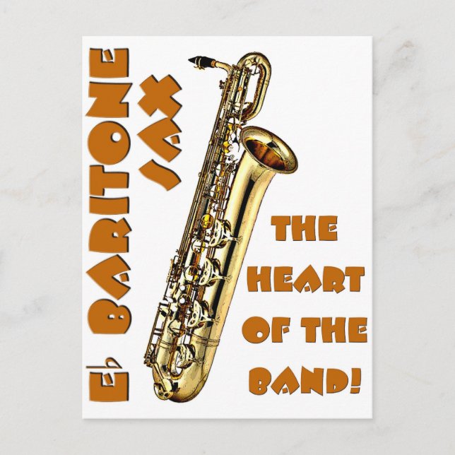 Baritone Sax Postcard (Front)