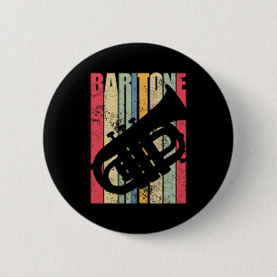Baritone Saxophone Horn Marching Band Major Gear L 2 Inch Round Button