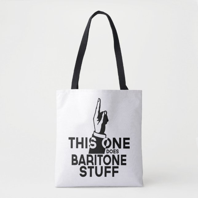 Baritone Stuff - Funny Baritone Music Tote Bag (Front)