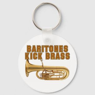 Baritones Kick Brass Keychain