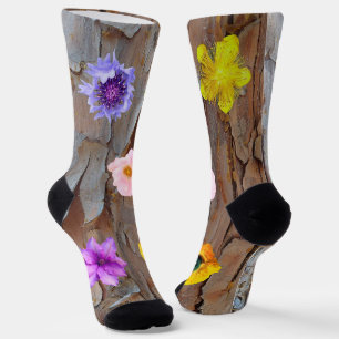 Bark and Flowers Socks