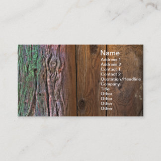 Bark and wood business card