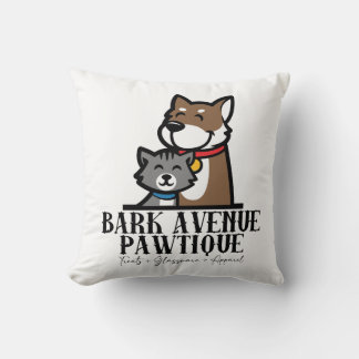 Bark Avenue Pawtique Throw Pillow