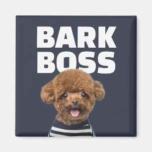 Bark Boss Custom Dog Photo Personalized Gift Magnet