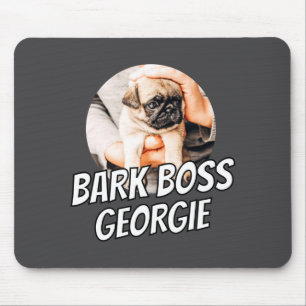 Bark Boss Pet Dog Photo Modern Simple Cool Mouse Pad
