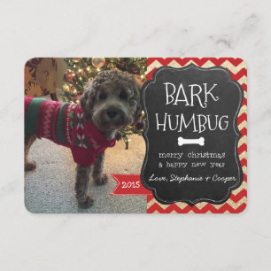Bark Humbug Dog Christmas Card