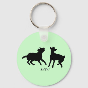 Bark, live, laugh keychain