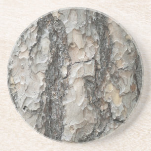 Bark Pine Wood Coaster