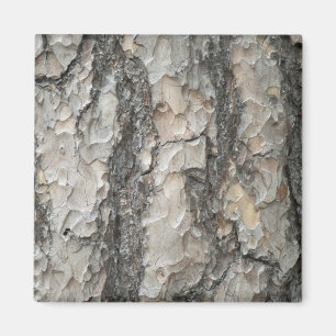 Bark Pine Wood Magnet