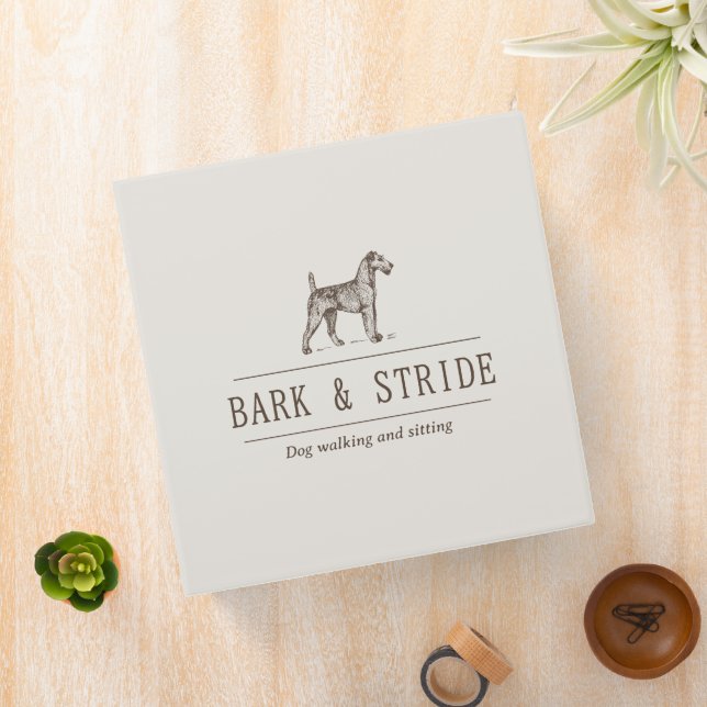 Bark & Stride Dog Walking Business QR Code  Binder (In Situ)