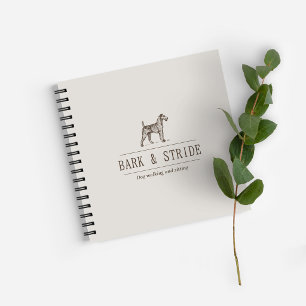 Bark & Stride Dog Walking Business QR Code Notebook