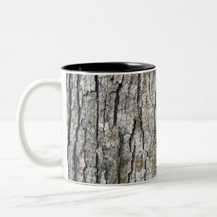 Bark Texture Two-Tone Coffee Mug