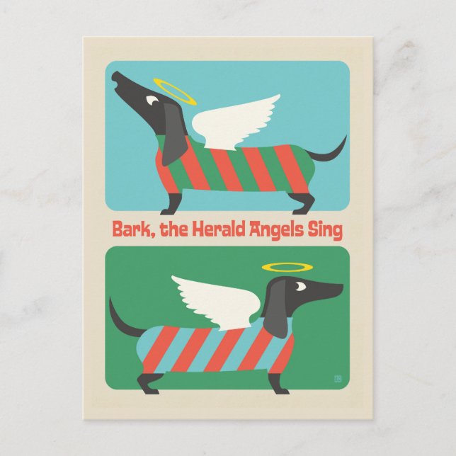 Bark, The Herald Angels Sing Postcard (Front)