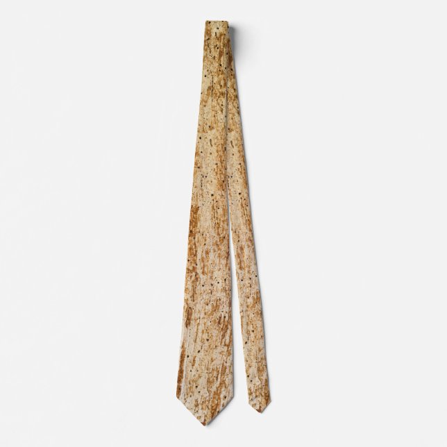 Bark wooden pattern tie (Front)