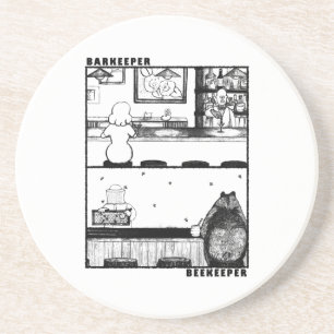 Barkeeper and Beekeeper Coaster