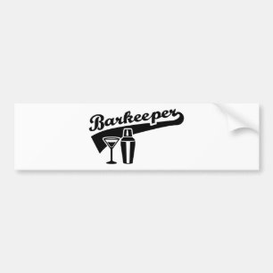 Barkeeper bartender bumper sticker