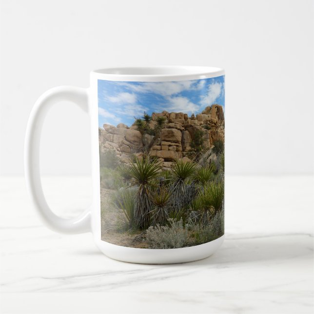 Barker Dam Loop Trail at Joshua Tree National Park Coffee Mug (Left)