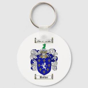 BARKER FAMILY CREST -  BARKER COAT OF ARMS KEYCHAIN