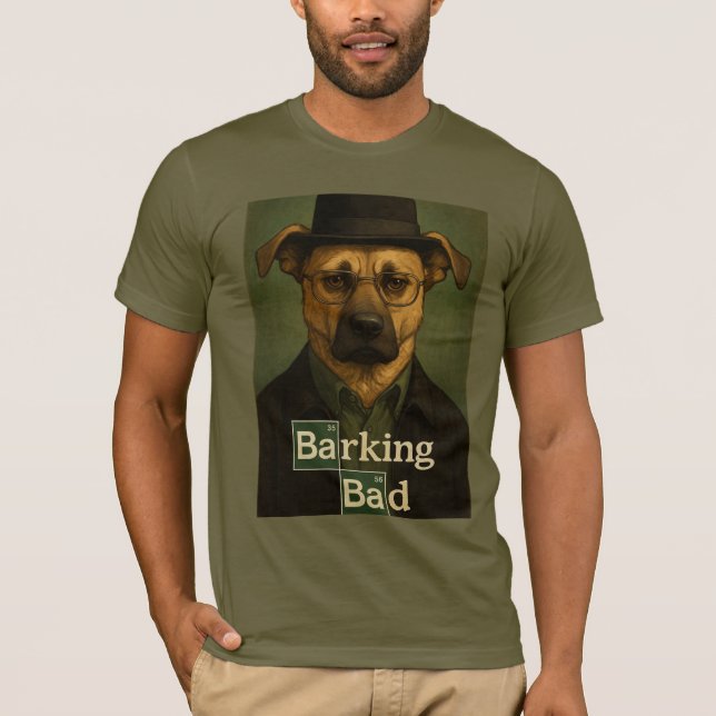 Barking Bad T-Shirt - Dog Comic Design with (Front)
