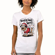Barking Dog Christmas T-shirt