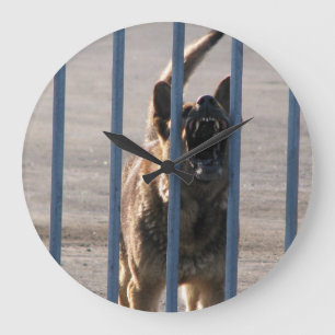 Barking dog large clock