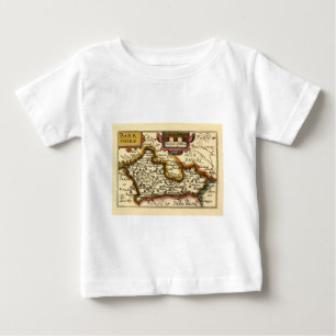 "Barkshire" Berkshire County Map, England Baby T-Shirt