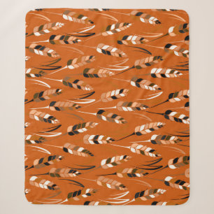 Barley Corn Organic Bread Background Sherpa Blanket