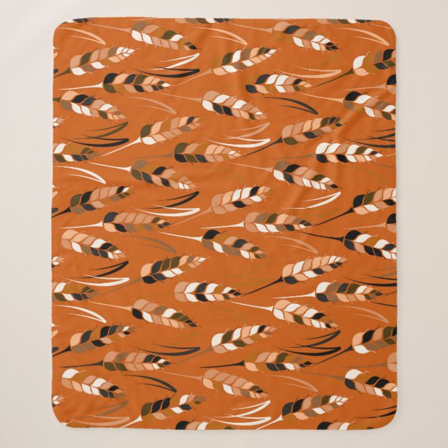 Barley Corn Organic Bread Background Sherpa Blanket (Front)