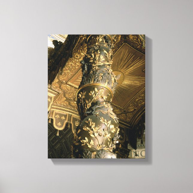 Barley sugar column from the Baldacchino Canvas Print (Front)