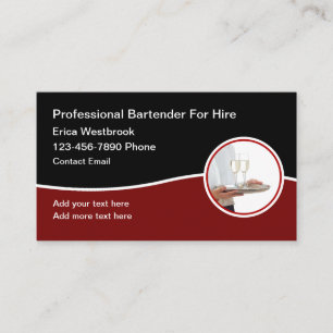 Barman Classique Et Branché Pour Louer Des Cartes 
