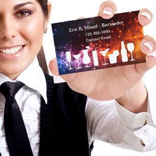 Barman Coolle Moderne Business Cartes