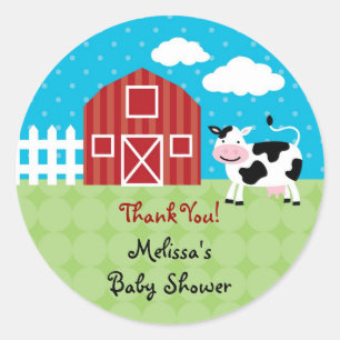 Barn Animals Favour Sticker